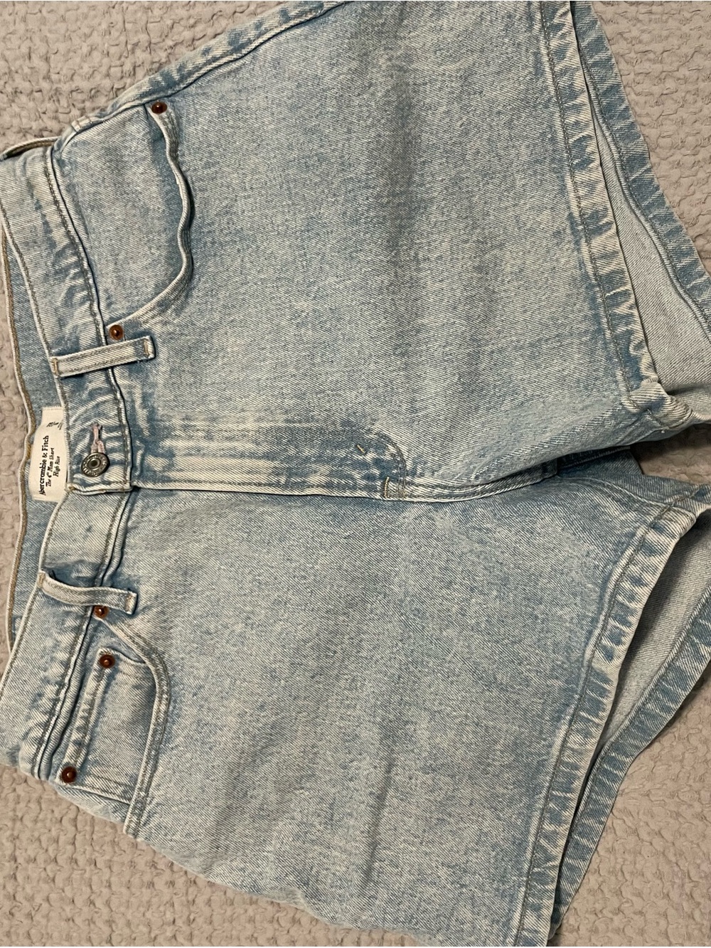 Abercrombie & Fitch Light Blue Denim Shorts